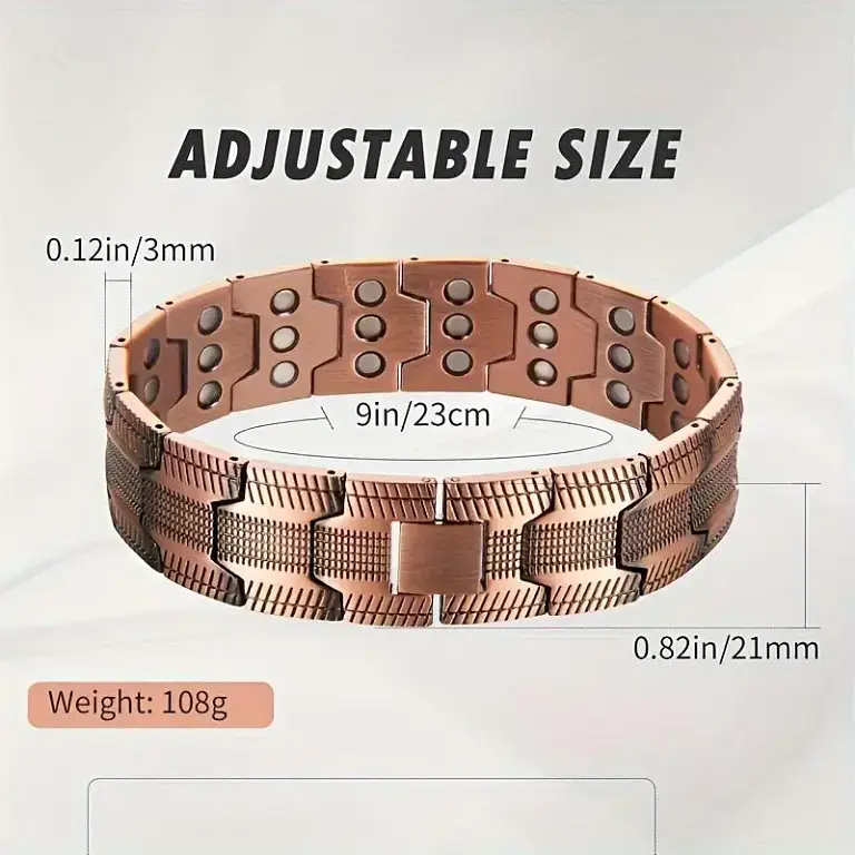 Copper magnetic bracelet Relieve fatigue and promote blood circulation