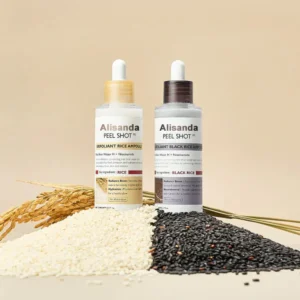 Alisanda™ PEEL SHOT GLOW RICE AMPOULE DUO-SERUMS FORBRIGHTENING